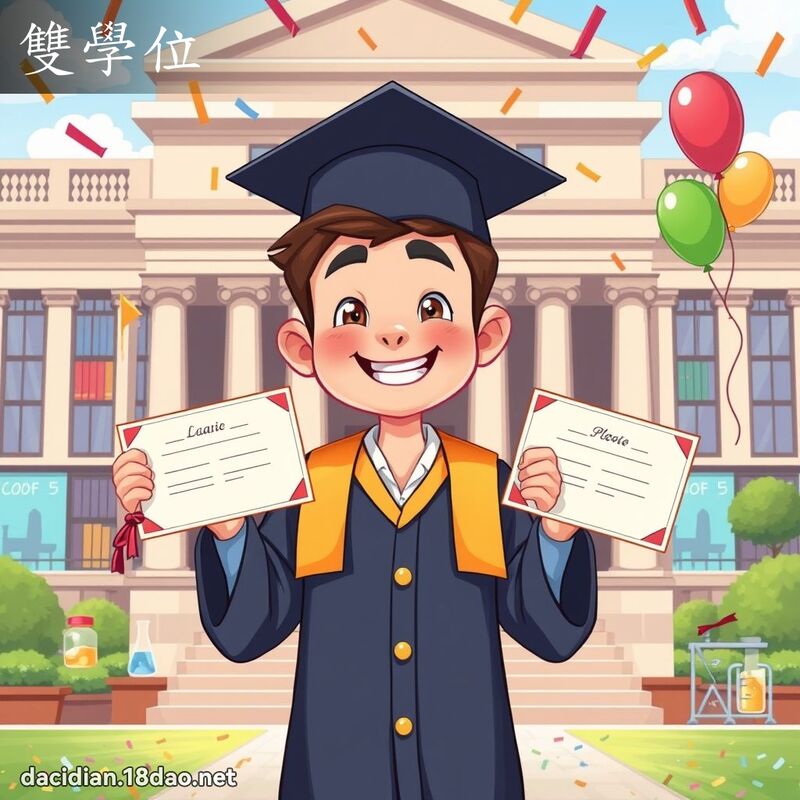 雙學位 - 國語大辭典配圖