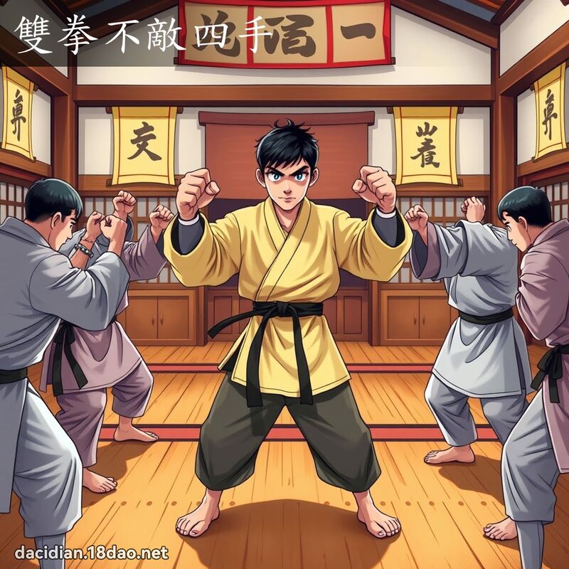 雙拳不敵四手 - 國語大辭典配圖