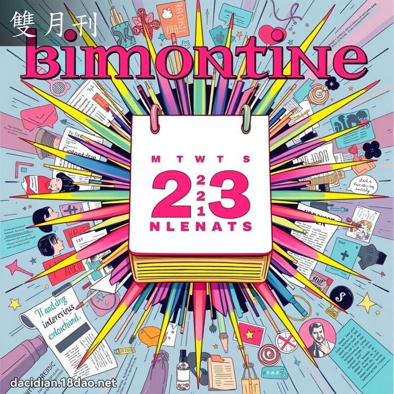 雙月刊 - 國語大辭典配圖