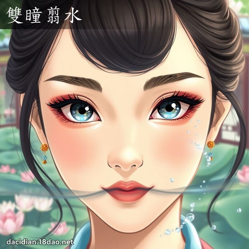 雙瞳翦水 - 國語大辭典配圖