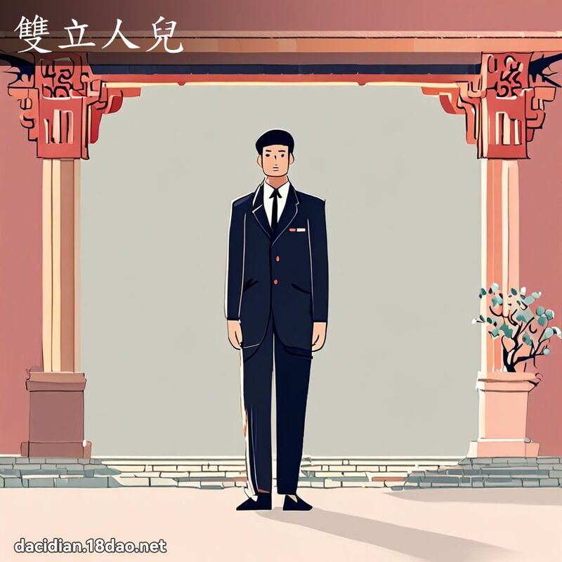 双立人儿 - 国语大辞典配图