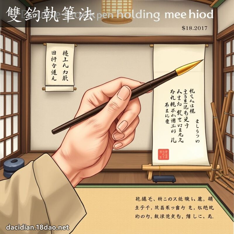 雙鉤執筆法 - 國語大辭典配圖