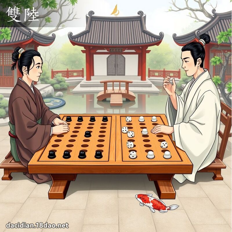 雙陸 - 國語大辭典配圖