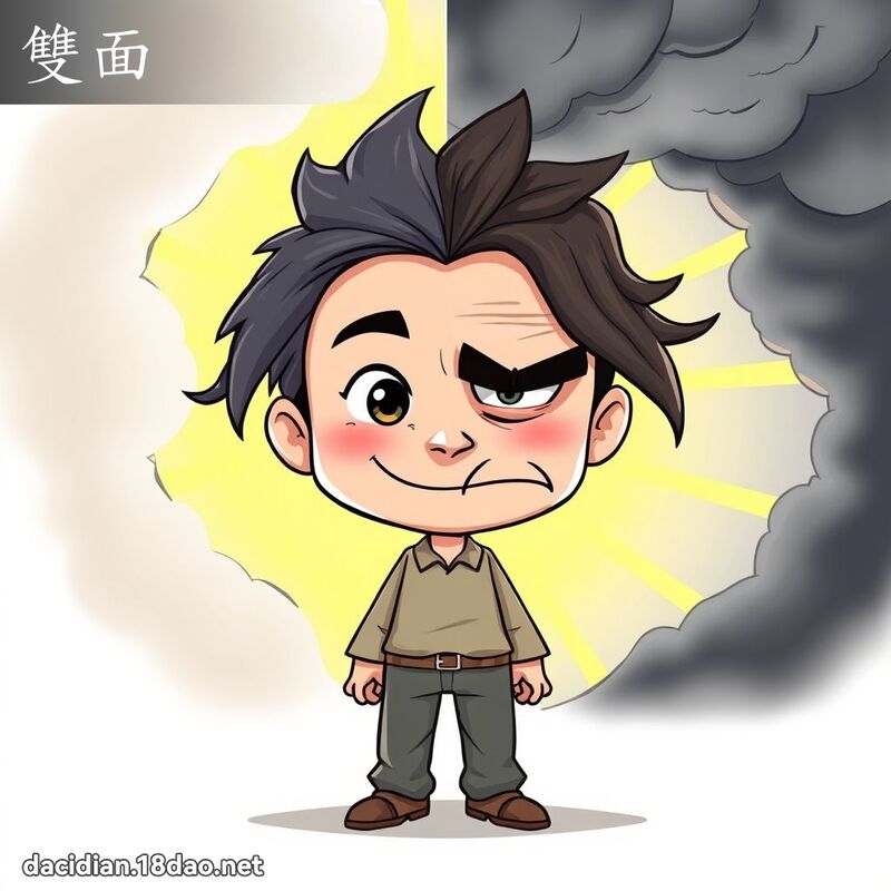 雙面 - 國語大辭典配圖