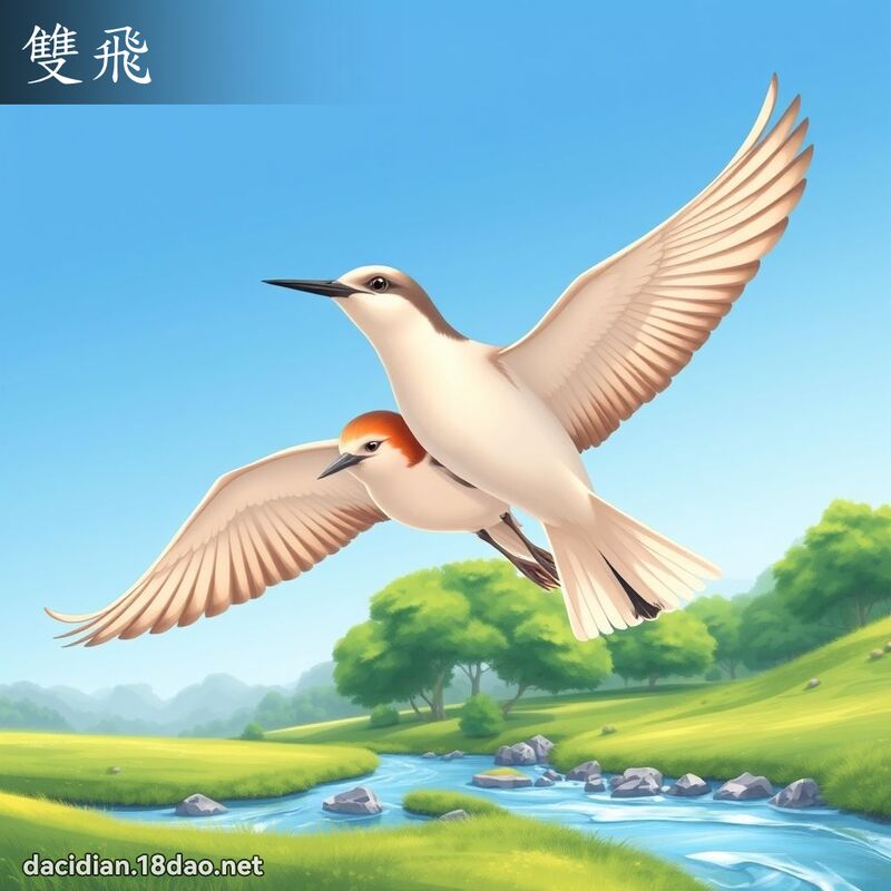 雙飛 - 國語大辭典配圖