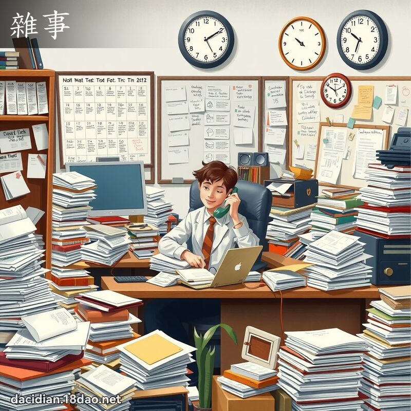 杂事 - 国语大辞典配图