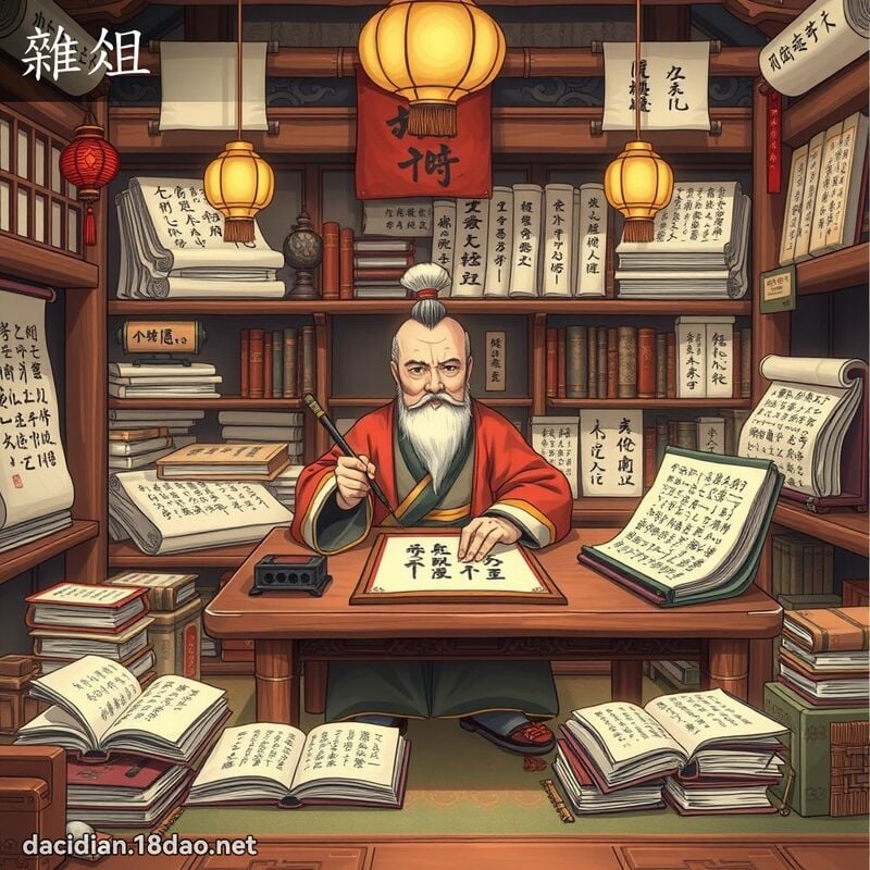 杂俎 - 国语大辞典配图