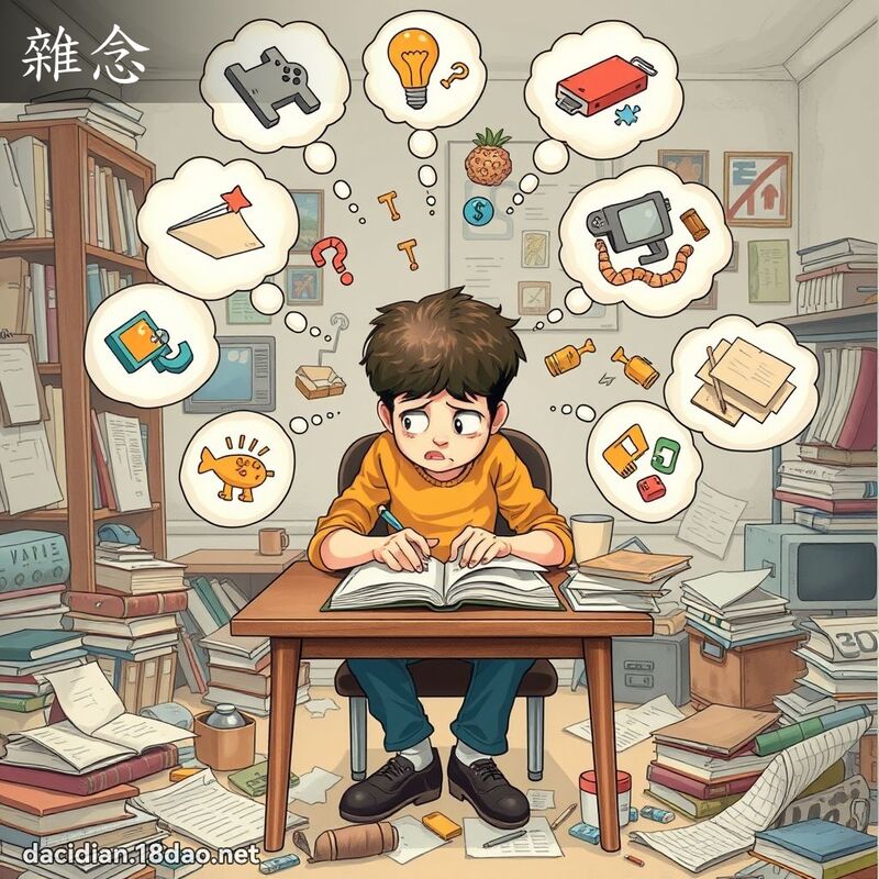 杂念 - 国语大辞典配图