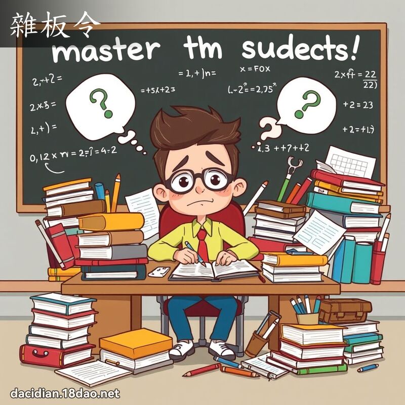 杂板令 - 国语大辞典配图