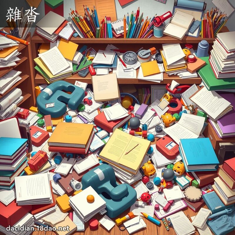 杂沓 - 国语大辞典配图