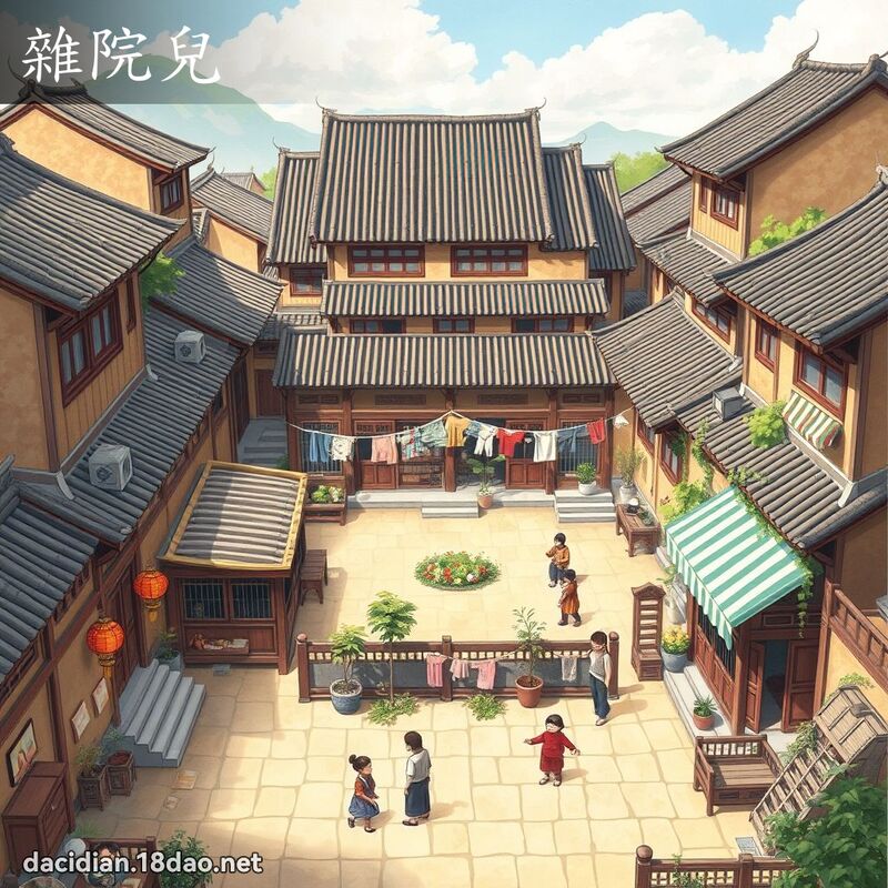 杂院儿 - 国语大辞典配图