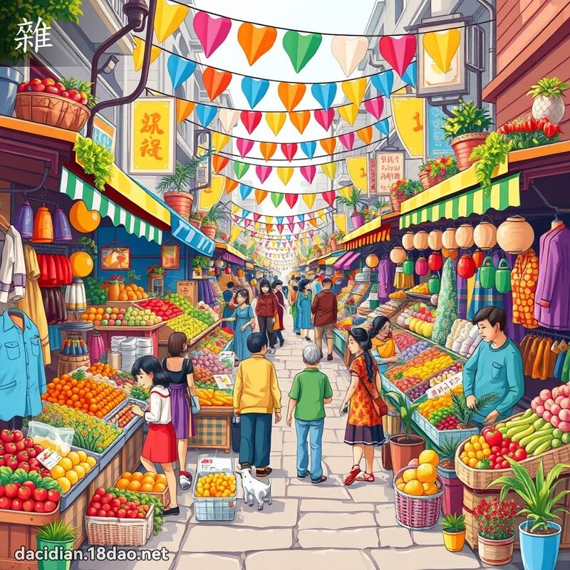 雜 - 國語大辭典配圖