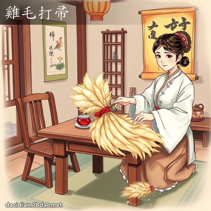 鸡毛打帚 - 国语大辞典配图