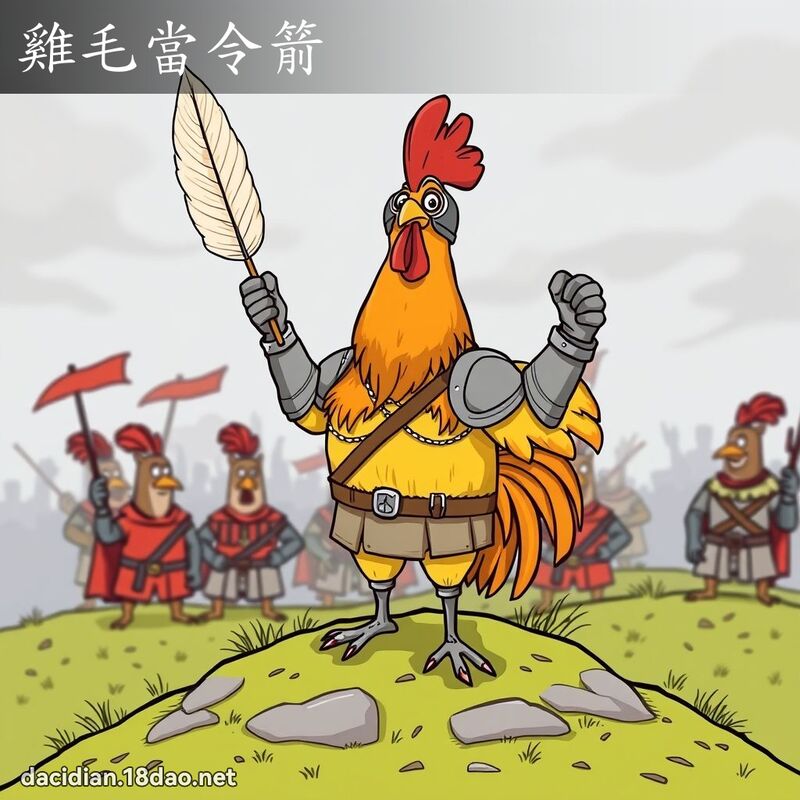 鸡毛当令箭 - 国语大辞典配图