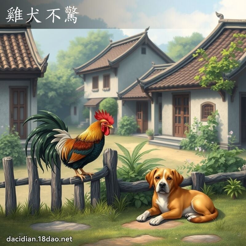 雞犬不驚 - 國語大辭典配圖