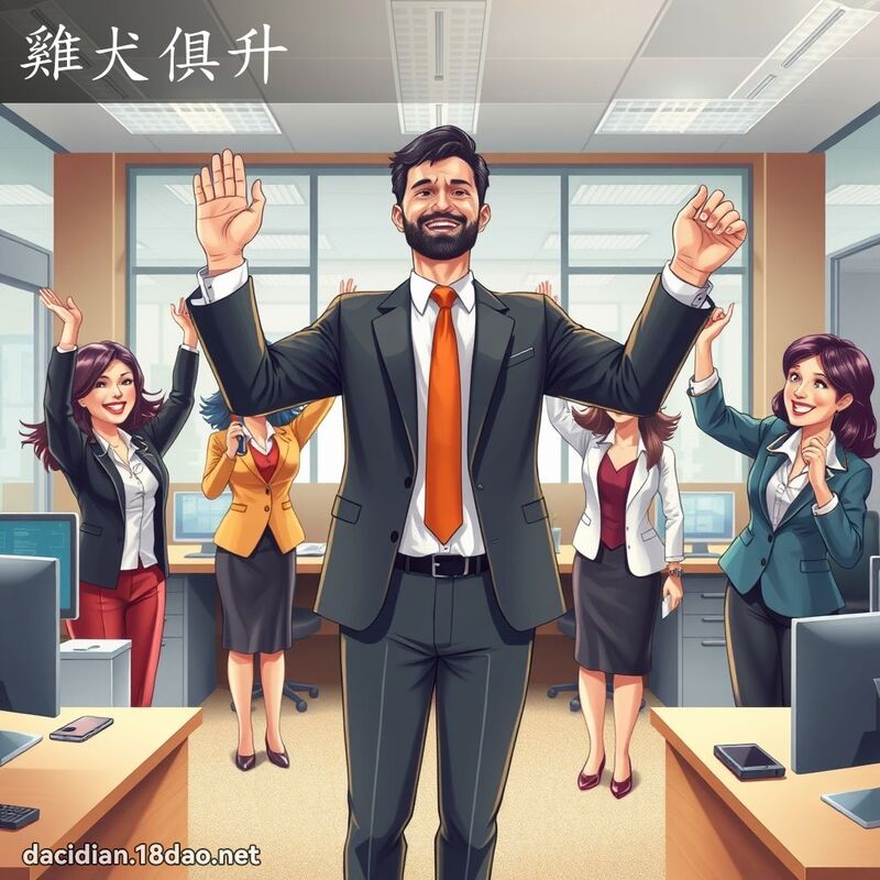雞犬俱升 - 國語大辭典配圖