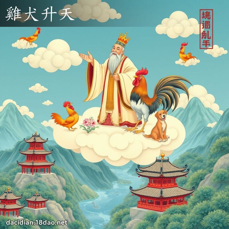 雞犬升天 - 國語大辭典配圖