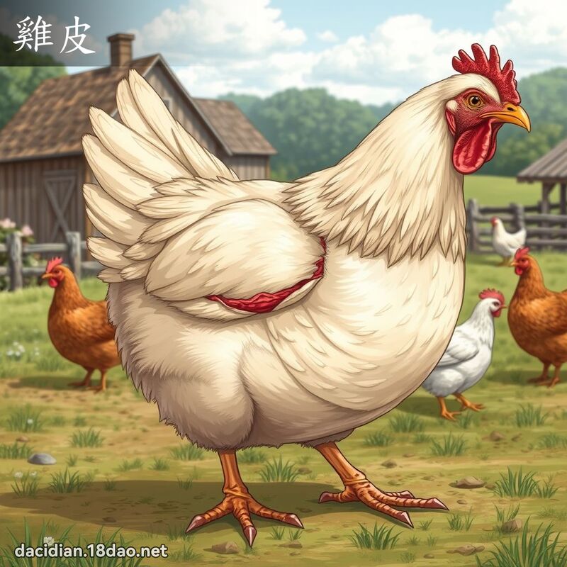 鸡皮 - 国语大辞典配图