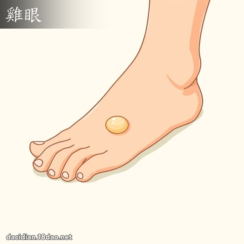 鸡眼 - 国语大辞典配图