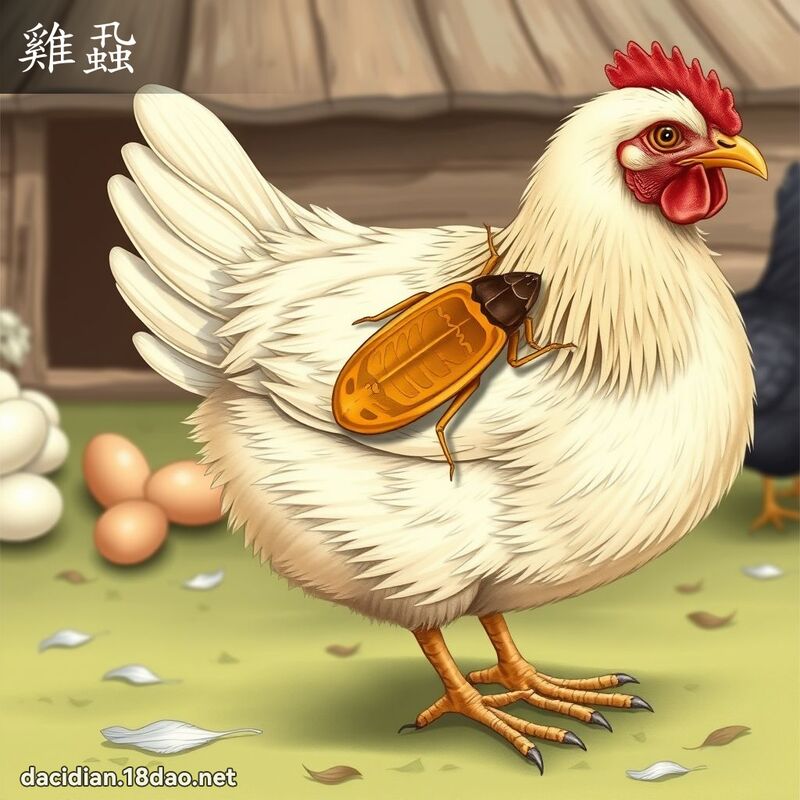 鸡蝨 - 国语大辞典配图