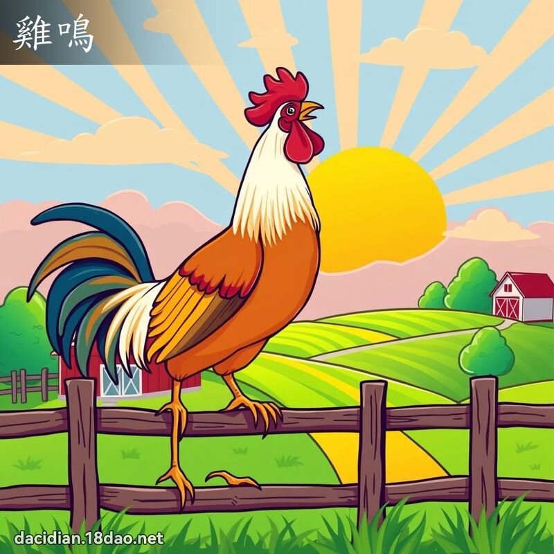 鸡鸣 - 国语大辞典配图