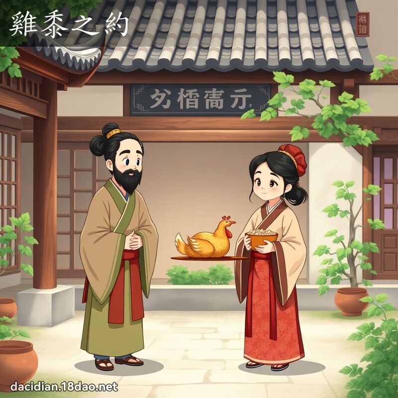鸡黍之约 - 国语大辞典配图