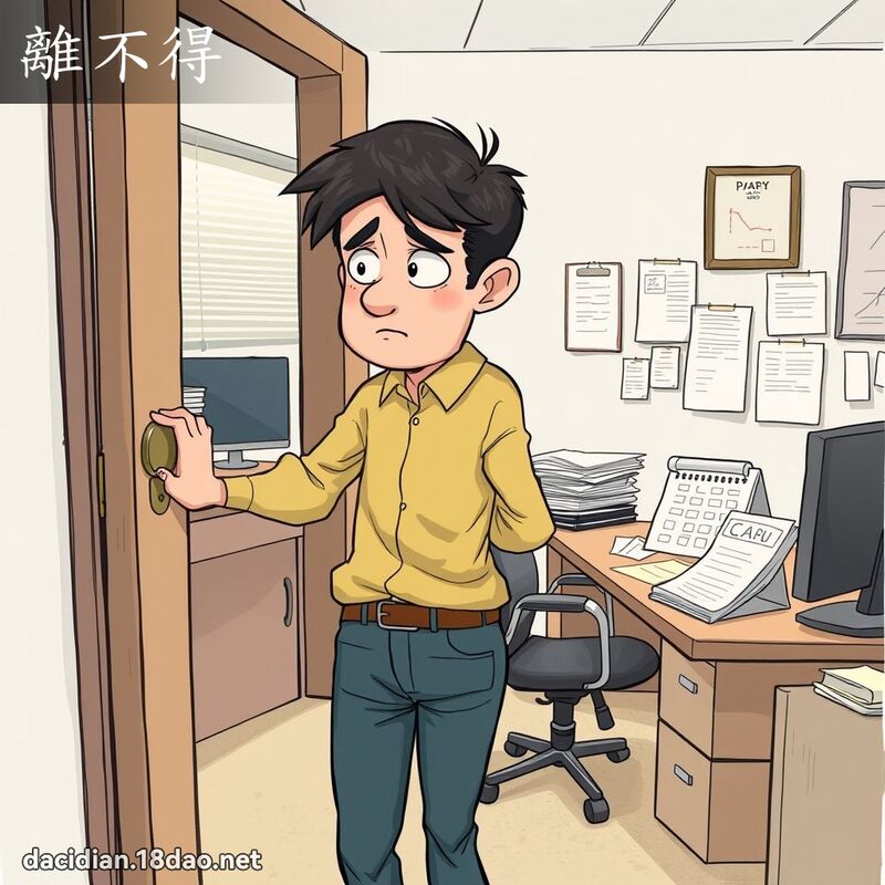 离不得 - 国语大辞典配图