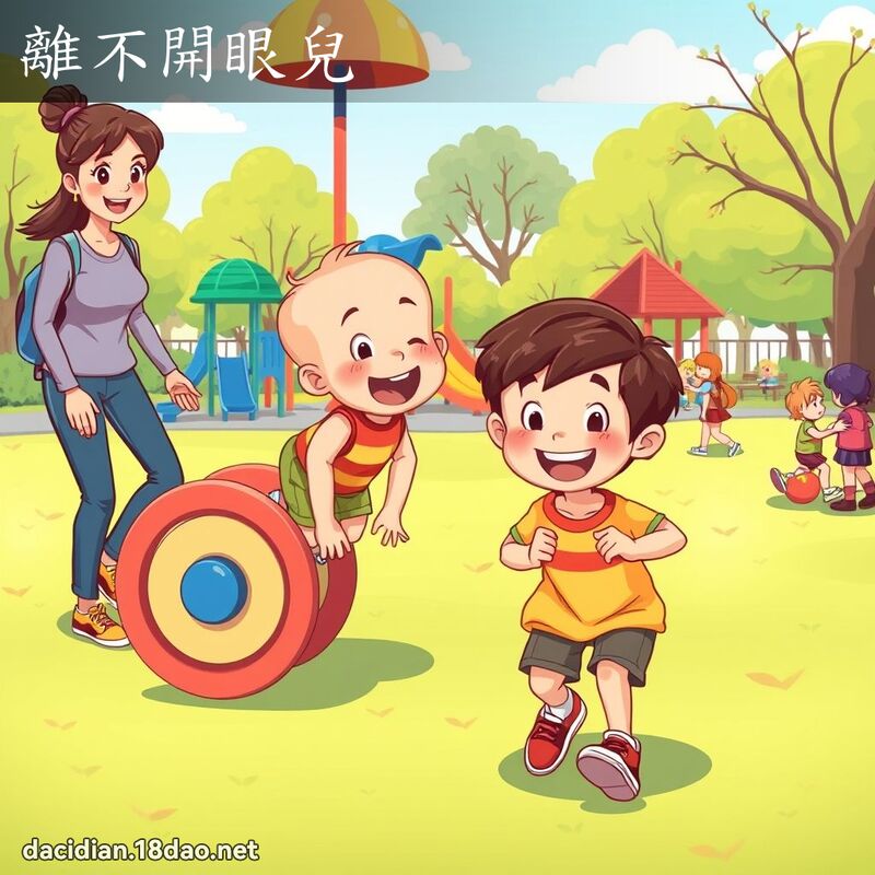 離不開眼兒 - 國語大辭典配圖