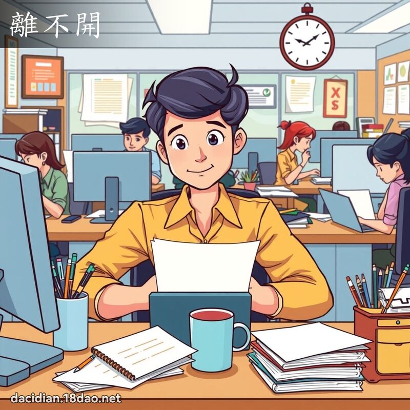 離不開 - 國語大辭典配圖