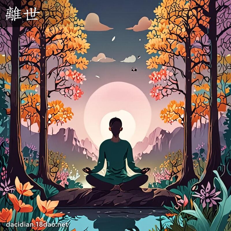 離世 - 國語大辭典配圖