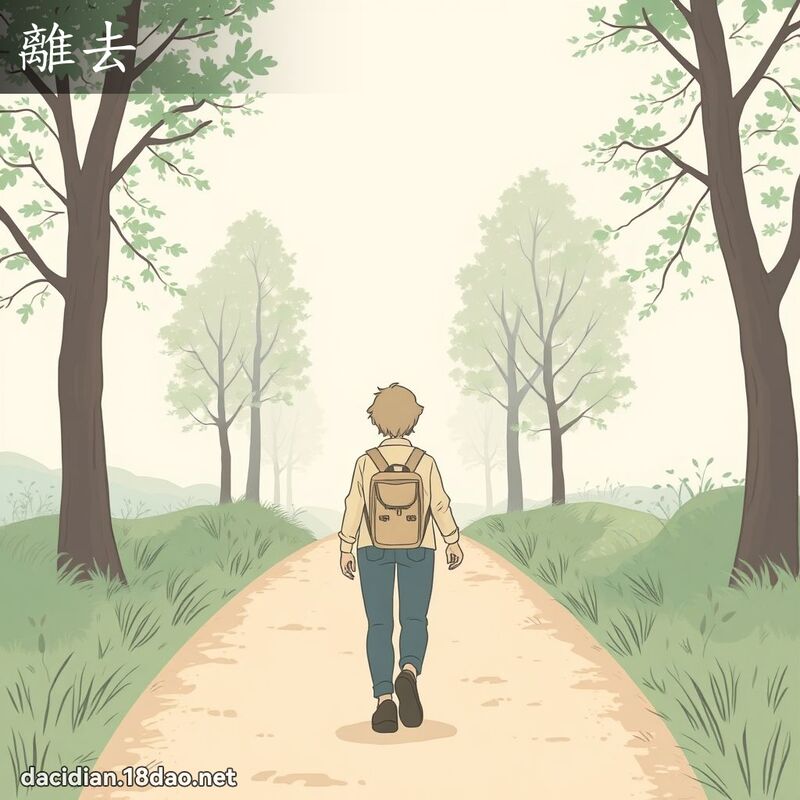 離去 - 國語大辭典配圖