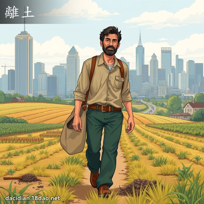 離土 - 國語大辭典配圖