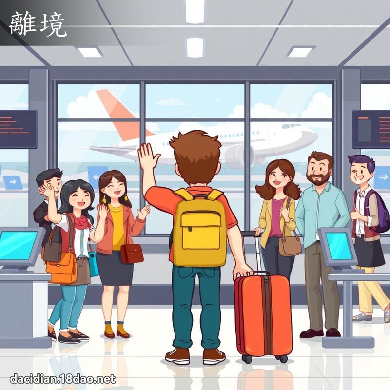 离境 - 国语大辞典配图