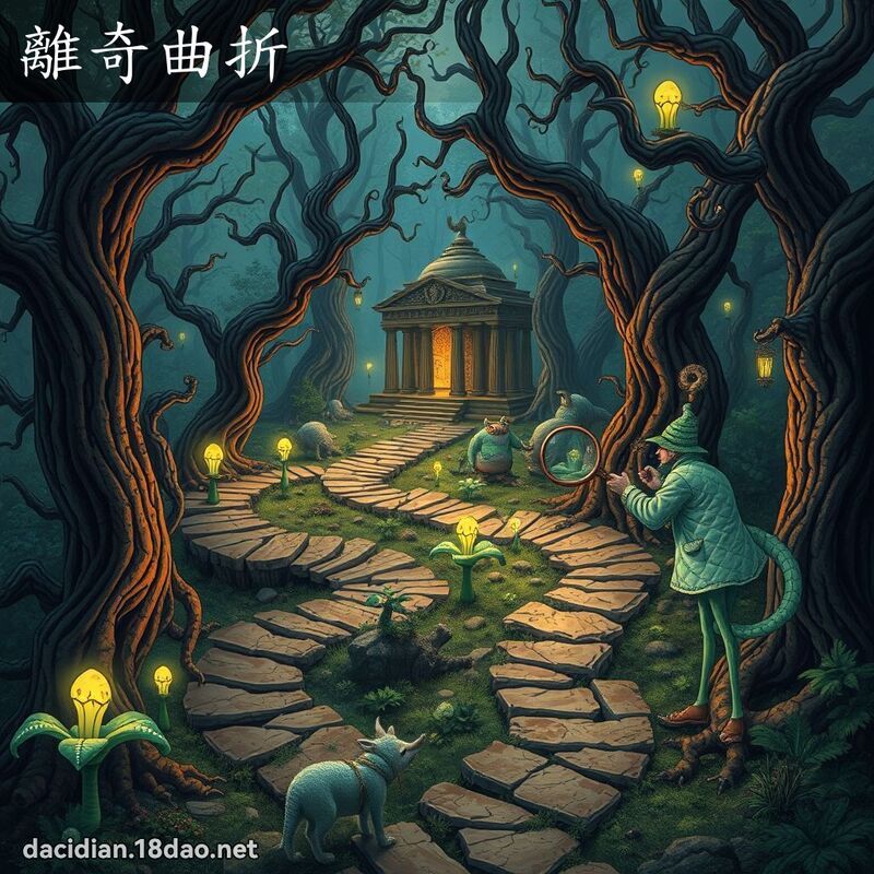 离奇曲折 - 国语大辞典配图
