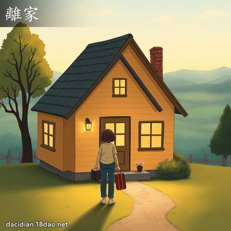 离家 - 国语大辞典配图