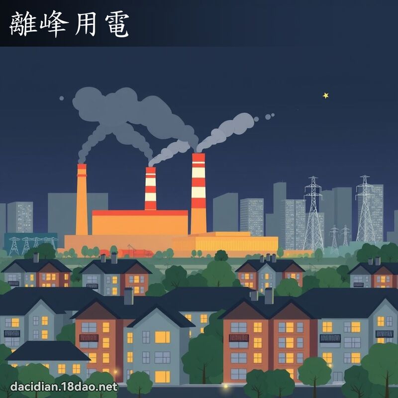 离峰用电 - 国语大辞典配图