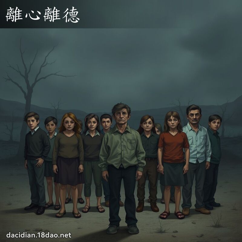 离心离德 - 国语大辞典配图