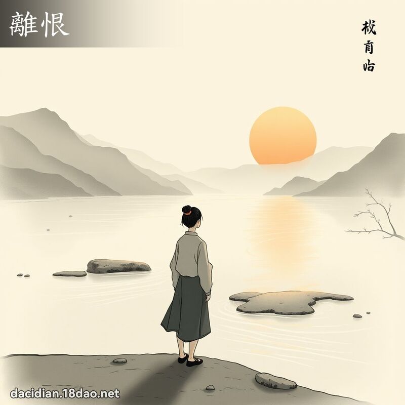 离恨 - 国语大辞典配图