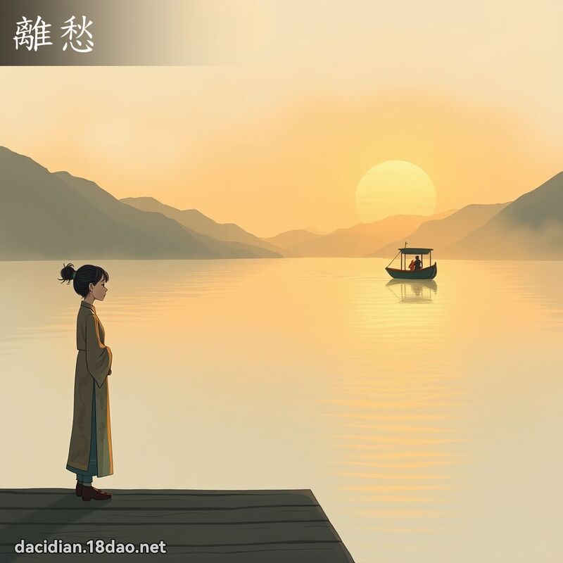 离愁 - 国语大辞典配图