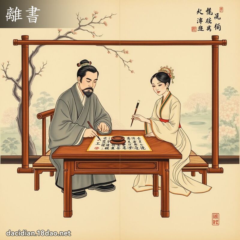 离书 - 国语大辞典配图