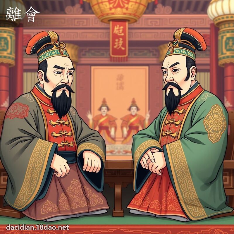 離會 - 國語大辭典配圖