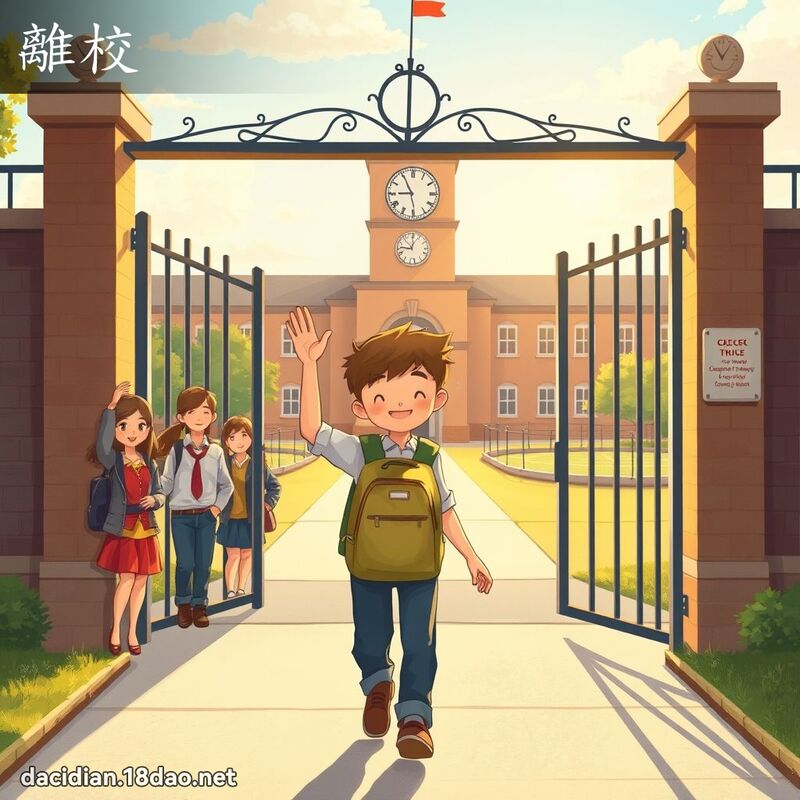 离校 - 国语大辞典配图