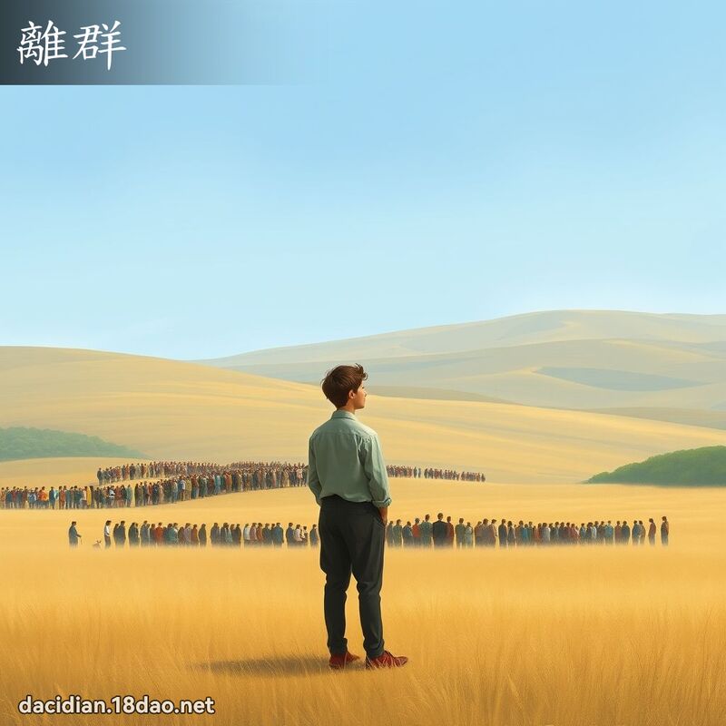 离群 - 国语大辞典配图