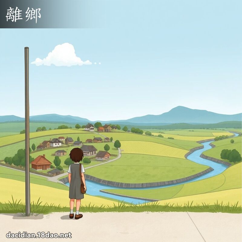 离乡 - 国语大辞典配图