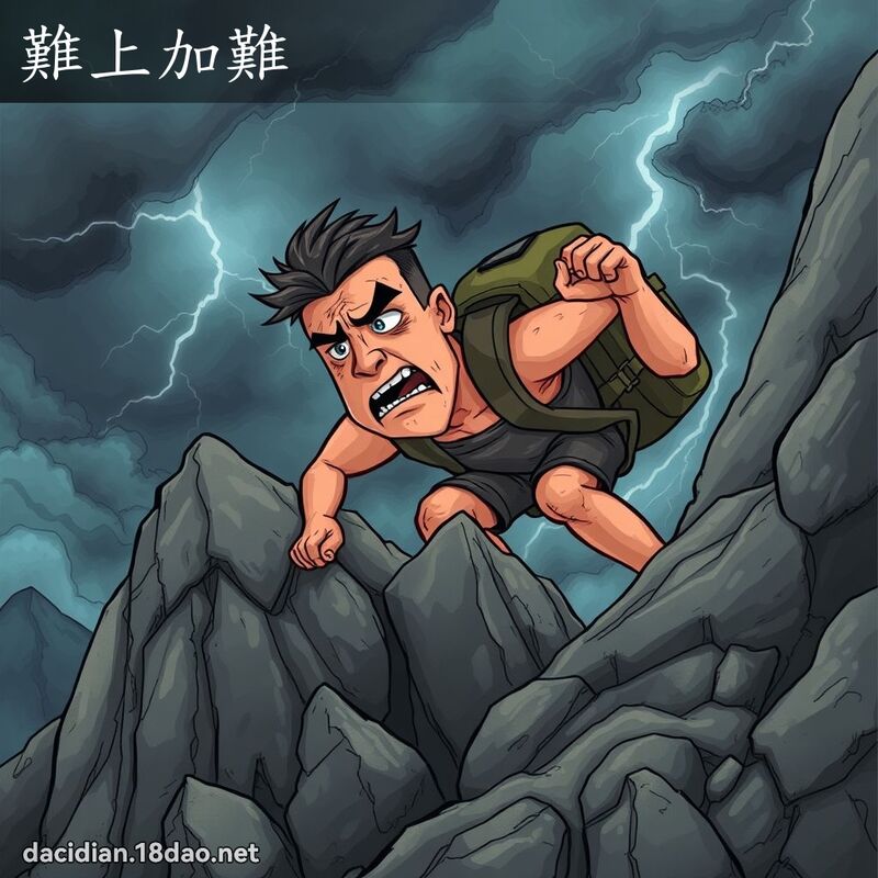 难上加难 - 国语大辞典配图