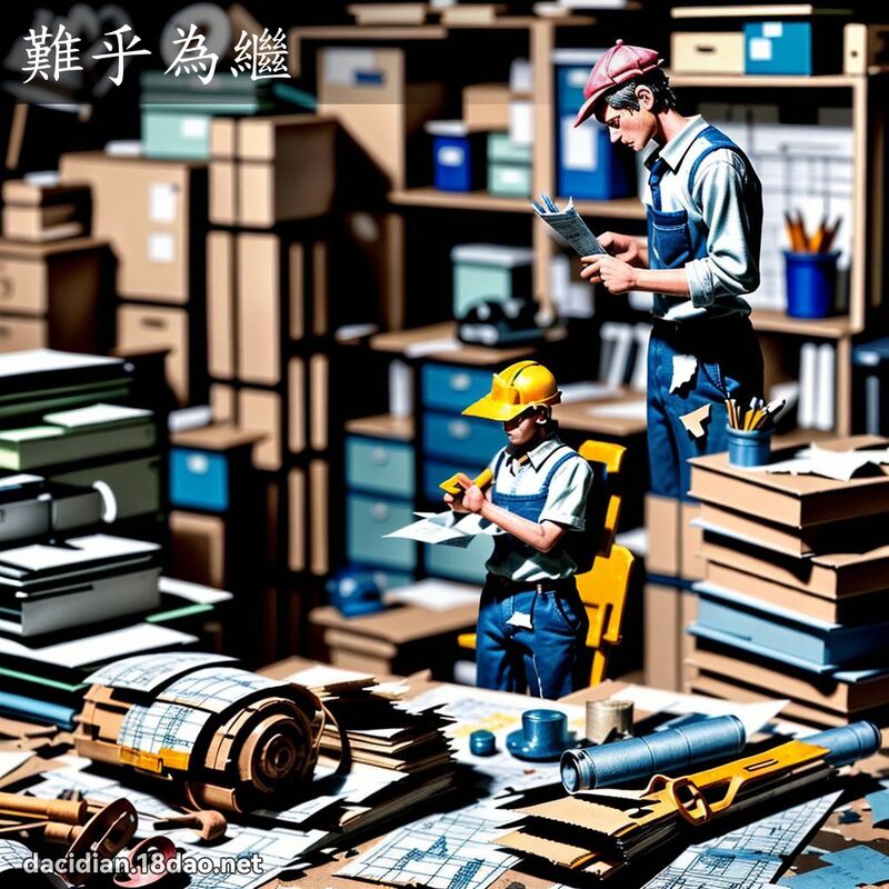 难乎为继 - 国语大辞典配图