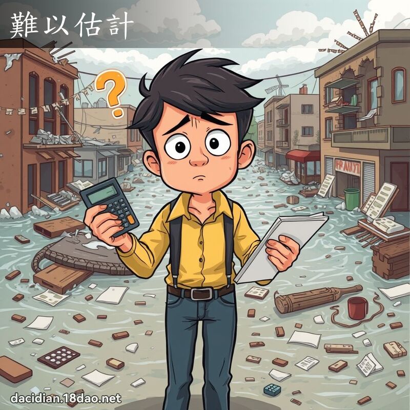 難以估計 - 國語大辭典配圖