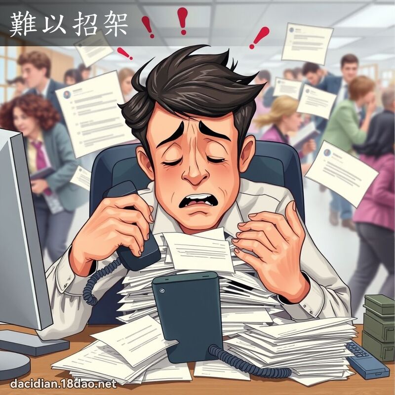 难以招架 - 国语大辞典配图