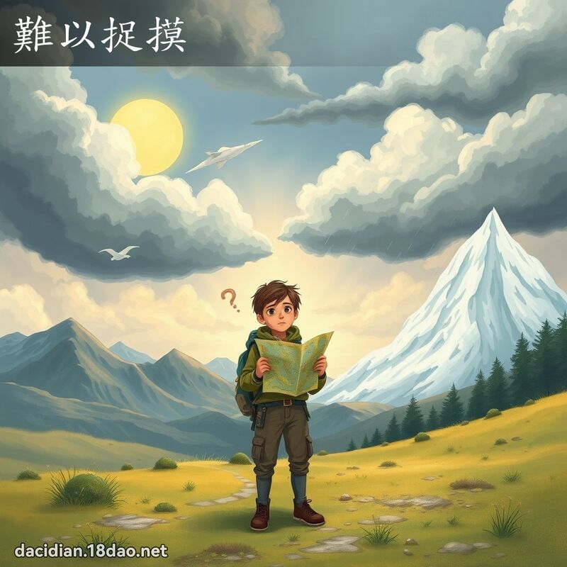 难以捉摸 - 国语大辞典配图