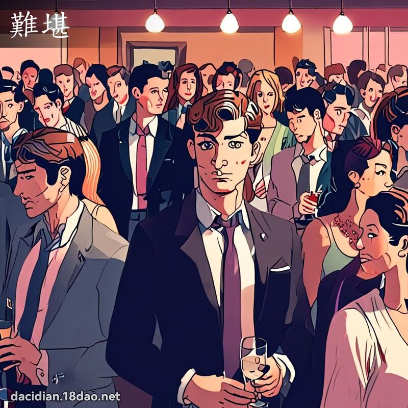 難堪 - 國語大辭典配圖